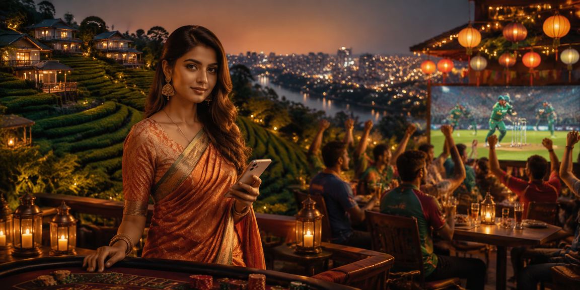 সিলেট অঞ্চলের ক্রিকেট বাজি মাঠের দৃশ্য